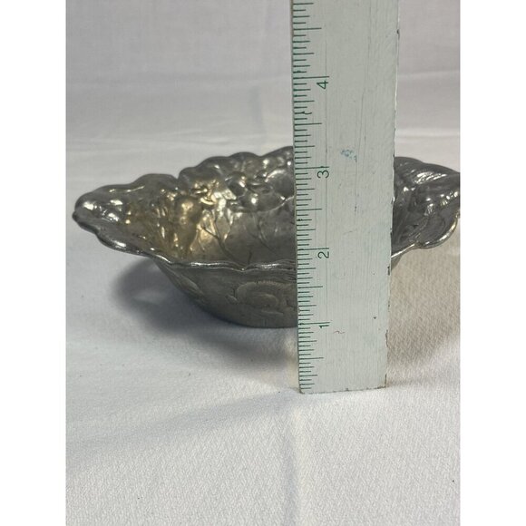 Arthur Court Bunny Rabbit Pewter Serving Bowl Dish Easter Nut Candy Vtg 7"w - Picture 8 of 10